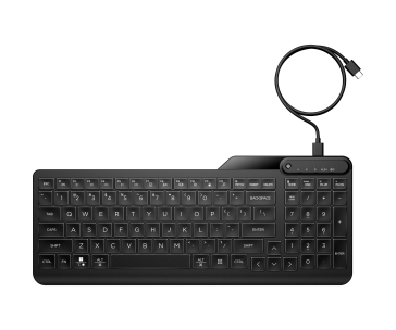 HP 400 Backlit Wired Keyboard - drátová podsvícená klávesnice CZ/SK