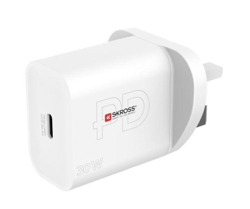 SKROSS USB-C nabíjecí adaptér Power charger 30W UK, Power Delivery, typ G