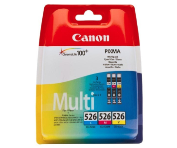 Canon CARTRIDGE CLI-526 C/M/Y Multi pack pro PIXMA MG5150, IP4x50, MG5x50, MG8250, MX715 (450 str.)