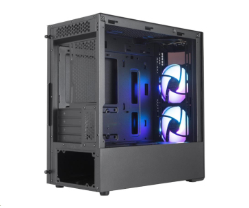 Cooler Master case MasterBox MB320L, aRGB, mATX, Mid Tower, černá, bez zdroje, ARGB ovladač