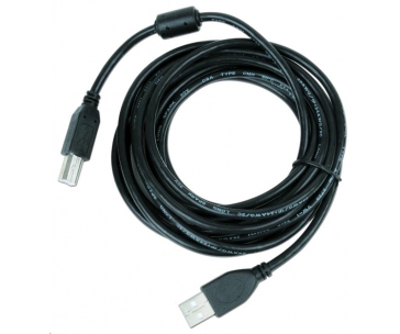 GEMBIRD Kabel USB 2.0 A-B propojovací 4,5m Premium (černý, ferit, zlacené kontakty)