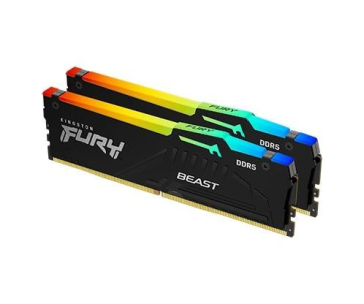 KINGSTON DIMM DDR5 32GB (Kit of 2) 6000MT/s CL40 FURY Beast RGB