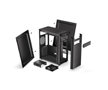 Endorfy skříň Armis 100 Solid / Mid Tower / 2xUSB / SD/microSD čtečka / 1x120 Fan / černá