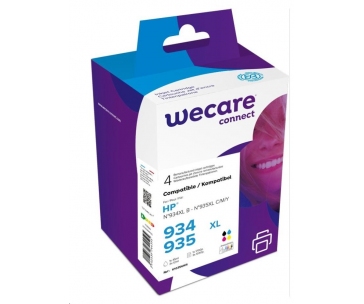 WECARE ARMOR cartridge 934XL, 935XL -OfficeJet 6812,6815,Officejet Pro 6230,6830,6835, černá/black+1C+1M+1Y, 1x45/3x12ml