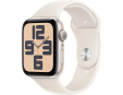 Apple Watch SE (2024) GPS 44mm Starlight Aluminium Case with Starlight Sport Band - S/M