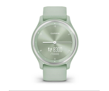 Garmin vívomove Sport pouzdro Cool Mint, silikonový řemínek Silver, EU