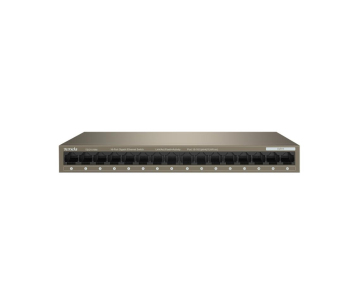 Tenda TEG1016M - 16-port Gigabit Ethernet Switch, 10/100/1000 Mbps, Fanless, Kov