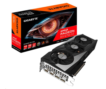 GIGABYTE VGA AMD Radeon RX 6750 XT GAMING OC 12G, 12G GDDR6, 2xDP, 2xHDMI