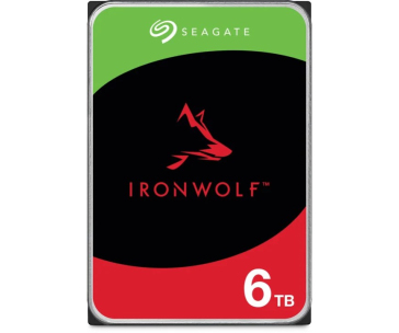 SEAGATE HDD 6TB IRONWOLF (NAS), 3.5", SATAIII, 5400 RPM, Cache 256MB, CMR