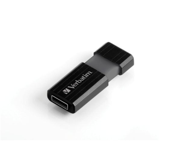 VERBATIM USB Flash Disk Store 'n' Go PinStripe 128GB - Black