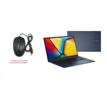 ASUS NTB Vivobook 15 (X1504VA-NJ908W), i3-1315U, 15.6" 1920 x 1080, 8GB, 512GB SSD, UHD, W11 Home, Blue