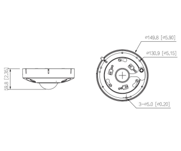 Dahua IPC-EBW8842-AS, IP kamera, 8Mpx, 1/1.7" CMOS, objektiv 1,85 mm, IR<10, IP67, IK10