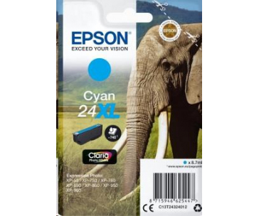 EPSON ink bar Singlepack "Slon" Cyan 24XL Claria Photo HD Ink