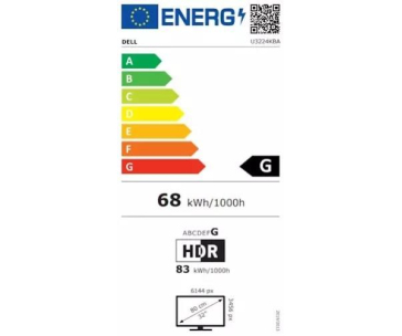 DELL LCD U3224KBA - 32"/IPS/LED/6K/6144x3456/16:9/60Hz/8ms/2000:1/450 cd/m2/Speaker/HDMI/THB/Pivot/VESA/3YNBD (210-BHNX)