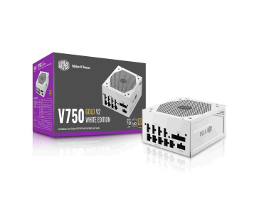 Cooler Master zdroj V750 Gold-V2 White Edition, 750W, 80+ Gold, fully modular, bilá