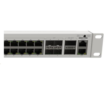 BAZAR - MikroTik Cloud Router Switch CRS354-48G-4S+2Q+RM, 650MHz CPU, 64MB, 1x10/100, 48xGLAN, 4xSFP+, 2xQSFP, vč. L5 -