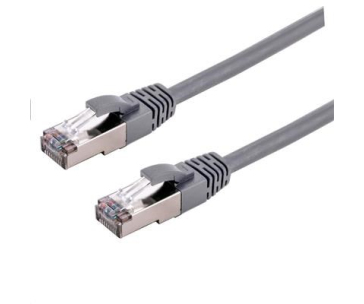 C-TECH kabel patchcord Cat6a, S/FTP, šedý, 3m