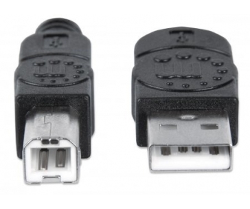 MANHATTAN Kabel USB 2.0 A-B propojovací 3m, černý