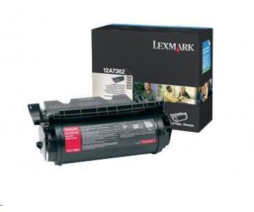 LEXMARK černý toner pro T630, T632, T634 na 21000 stran (12A7362)