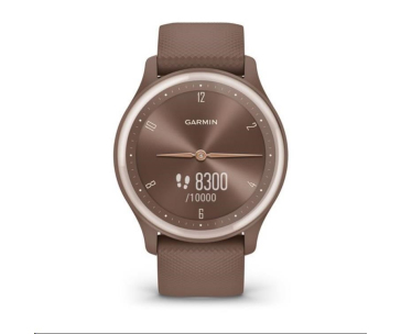 Garmin vívomove Sport pouzdro Ivory, silikonový řemínek Peach Gold, EU