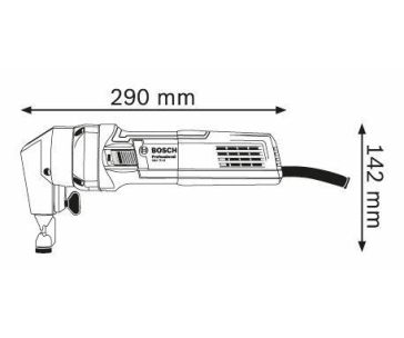 Bosch GNA 75-16 prostřihovač, 750 W, ocel do 400 N/mm2 při 1,6 mm, 2600 volnoběžných zdvihů/min