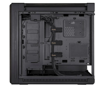 ASUS case PROART PA602 WOOD TG PWM BLACK, Mid Tower, průhledná bočnice, černá