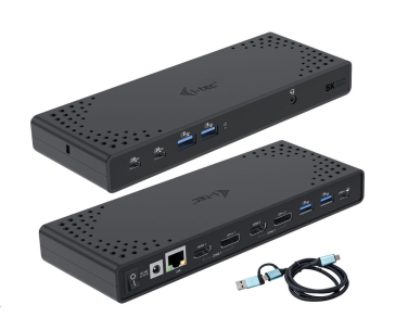 i-tec USB 3.0 / USB-C / Thunderbolt Dual Display Docking Station + PD 100W