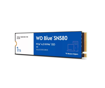 WD BLUE SSD NVMe 1TB PCIe SN580,Gen4 , (R:4150, W:4150MB/s)