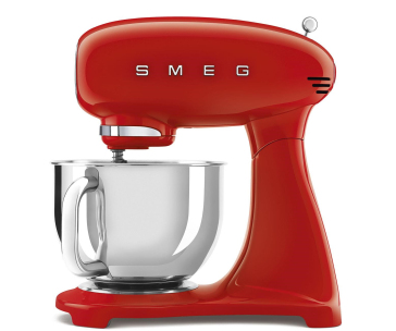 Smeg SMF03RDEU kuchyňský robot, 800 W, planetární systém, 4.8 l, 10 rychlostí, nerezová mísa, červená