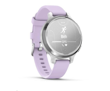 Garmin Lily® 2 Active, Silver / Purple Jasmine Silicone Band