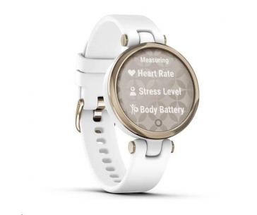 Garmin hodinky Lily Sport Cream Gold/White Silicone Band