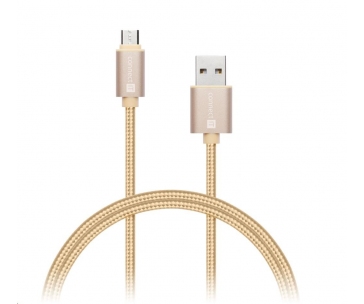 CONNECT IT Wirez Premium Metallic micro USB - USB, gold, 1m