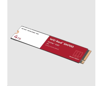 BAZAR - WD RED SSD NVMe 4TB PCIe SN700, Geb3 8GB/s, (R:3400/W:3100 MB/s) TBW 5100 - Poškozený obal (Komplet)