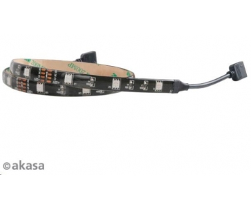 AKASA LED pásek Vegas, Molex 12V napájení, 60cm, červený