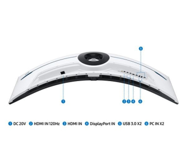 SAMSUNG MT LED LCD Gaming Monitor 57" Odyssey Neo G9, Quantum Matrix Tech. (mini LED), Dual UHD - Prohnutý 1000R, 240Hz
