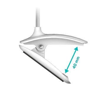 CONNECT IT Stolní LED lampa CLIP s klipem, bílá