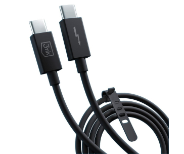 3mk datový kabel - Hyper ThunderBolt Cable 240W, černá