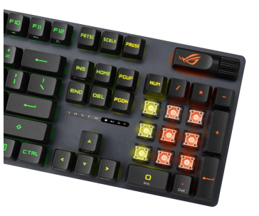 ASUS klávesnice ROG STRIX SCOPE II, mechanická, drátová, ROG RX RED / PBT, US