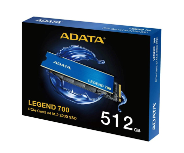 ADATA SSD 512GB LEGEND 700, PCIe Gen3 x4, M.2 2280, (R:2000/ W:1600MB/s)