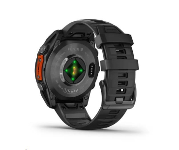 Garmin fenix® 8 – 47 mm, AMOLED, Slate grey a Černý silikonový řemínek