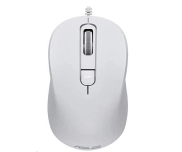 ASUS MU101C Wired Blue Ray Mouse, bílá