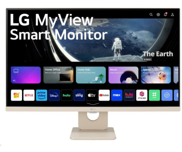 LG MT IPS LED 27" 27SR50F - IPS panel, SMART, 1920x1080, 2xHDMI, 2x USB, repro, webOS, bezova barva