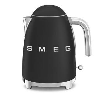 Smeg KLF03BLMEU, rychlovarná konvice, 1,7 l, (7 šálků), 2400 W, styl 50. let, matná černá