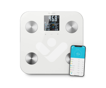 BAZAR - TrueLife FitScale W7 BT - Bioelektrická impedanční bluetooth váha - bílá - Rozbaleno (Komplet)