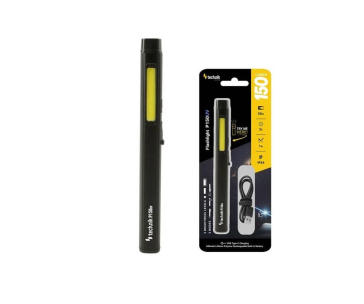 Technik Flashlight P150UV nabíjecí inspekční svítilna 150lm LED COB kovová s UV světlem