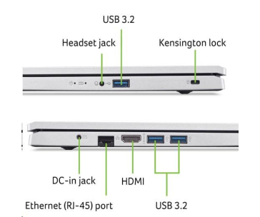 ACER NTB Aspire 3 (A317-54-73K5),i7-1255U,17.3"FHD,16GB,1024GB SSD,Iris Xe,Win11H,Silver