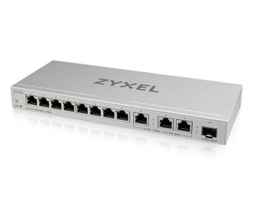 Zyxel XGS1250-12 v2, 12-Port Gigabit webmanaged Desktop Switch with 8 port 1G + 3-Port MultiGig 1/2.5/5/10G + 1-Port SFP