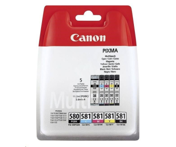 Canon CARTRIDGE PGI-580/CLI-581 BK/CMYK MultiPack pro PIXMA TS615x, TS625x, TS635x, TS815x, TS825x (200 str.)