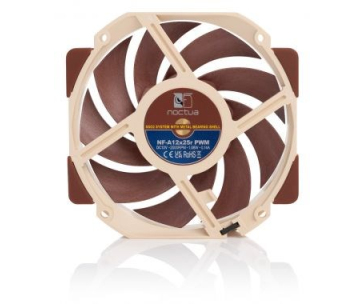 NOCTUA Ventilátor NF-A12x25r-PWM, 120x120x25 mm, hnědá