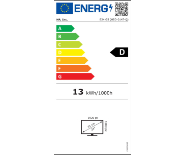 HP LCD E24 G5 23.8" 1920x1080, IPS w/LED micro-edge, jas 250 cd/m2, 1000:1, 5 ms g/g, DP 1.2, HDMI 1.4, 4xUSB3.2